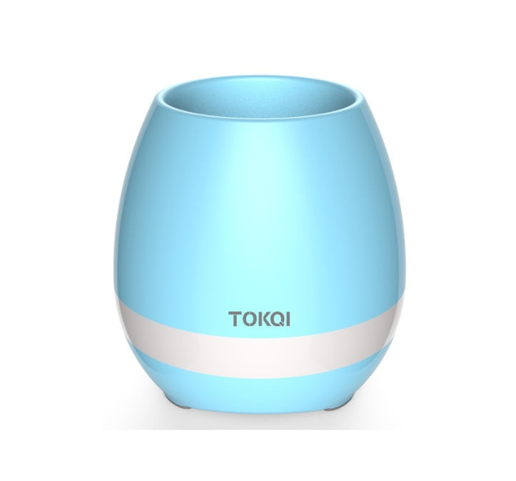 Touch-sensitive music vase desktop audio